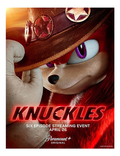 Poster De Knuckles La Serie De Sonic El Video Juego