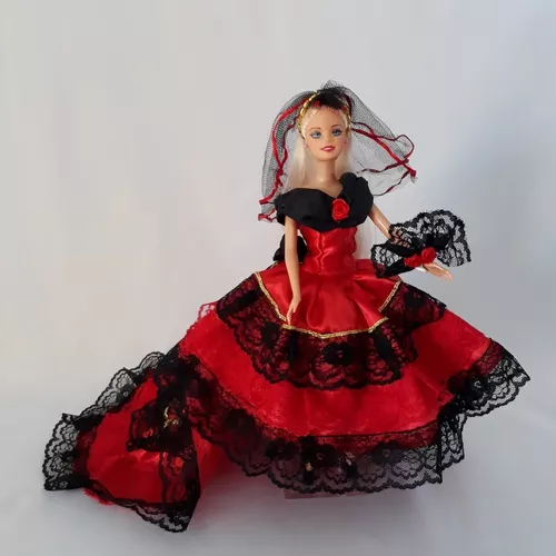 VESTIDO LONGO PARA BARBIE, MIMOS presentes artesanais