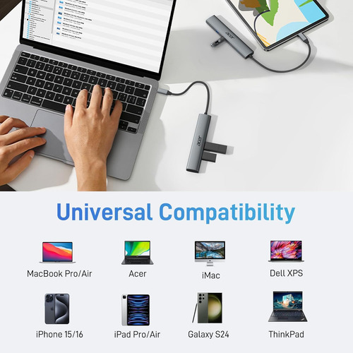Acer 5 In 1 Usb C Hub With 4k Hdmi, 100w Power Delivery, ...