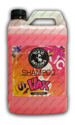 Imagen 1 de 8 de Shampoo Wax Toxic Shine Con Cera De Carnauba Galon 4 Litros