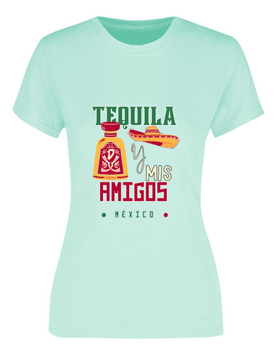 Playeras Mexicanas Blusa Mujer Tequilas Y Amigos México