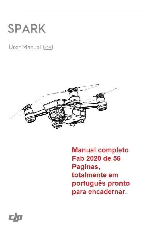 Drone Dji Spark Manual Em Português Pdf Completo- Envio Hoje | Mercado