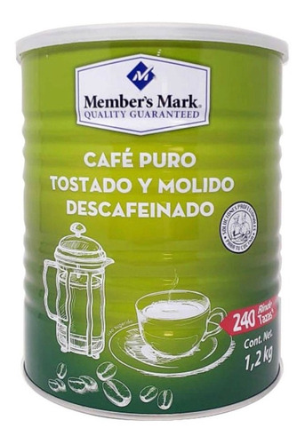 Café Tostado Y Molido Member's Mark Descafeinado De 1.2 Kg