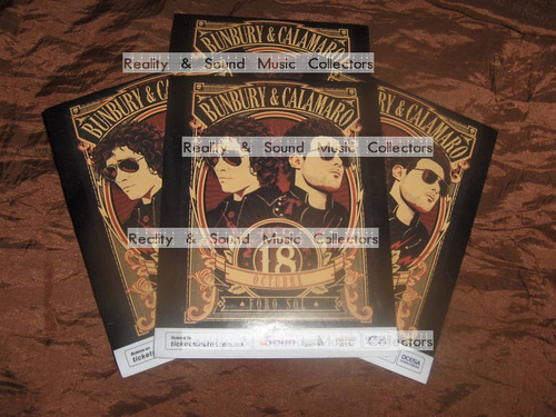 Bunbury Calamaro Stickers Foro Sol Originales De Coleccion (Usado)
