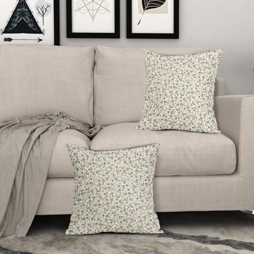 Juego De 2 Fundas De Almohada Con Flores Vintage 45x45 Cm