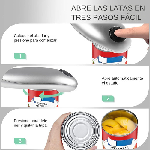 Abridor De Latas Eléctrico, Abrelatas Con Manos Libres
