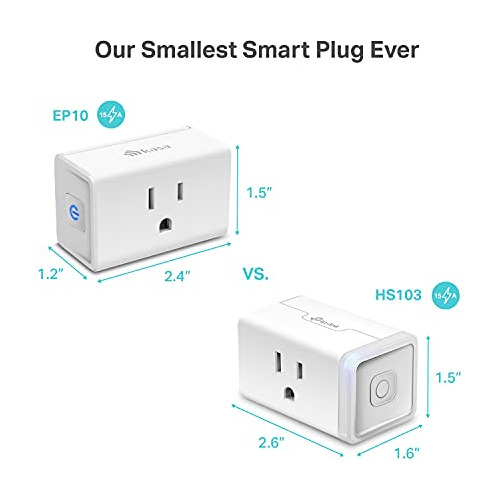 Enchufes Inteligentes Kasa Smart Plug Compatible Con Alexa Blanco