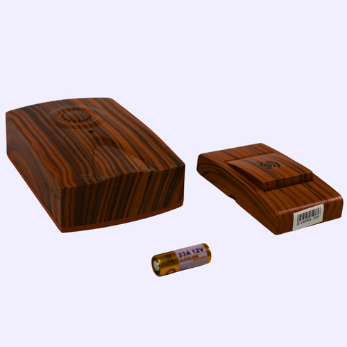 Timbre Inalambrico Para Casa Negocio Simil Madera A Pila