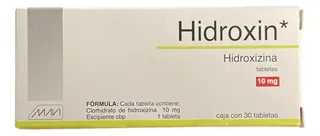 Hidroxin Hidroxizina 10 Mg 30 Tabletas