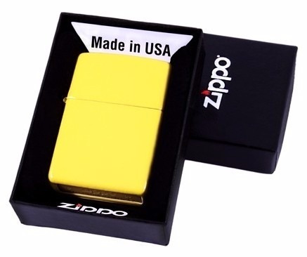Imagen 4 de 6 de Encendedor Zippo Modelo 24839 Lemon Matte Original + Combo