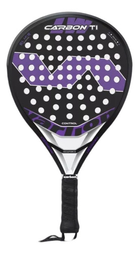 Paleta Padel Paddle Varlion Lw Carbon Ti 22 Color Negro/violeta