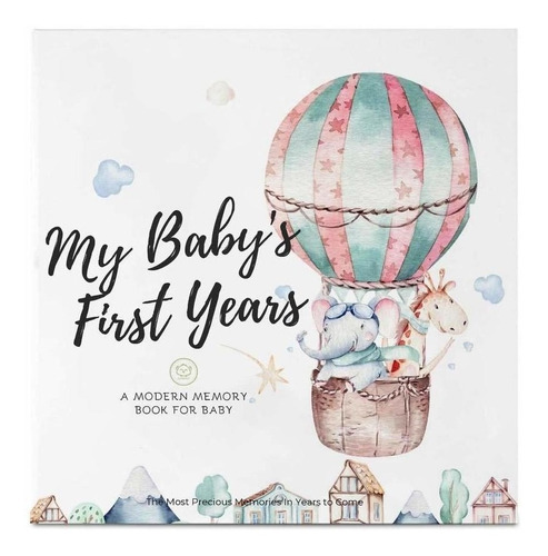 Baby First 5 Years Memory Book Journal  90 Páginas De Tapa