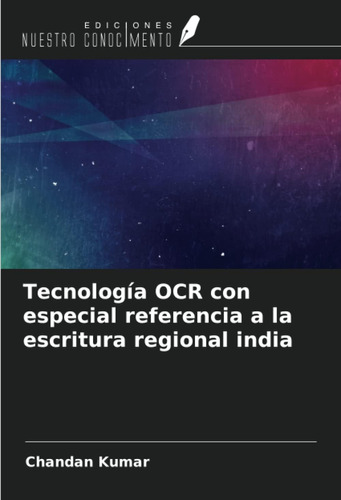 Libro: Tecnología Ocr Con Especial Referencia A Escritura