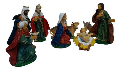 Pesebre - Nacimiento - 20 Cm - 8 Piezas - Irrompible