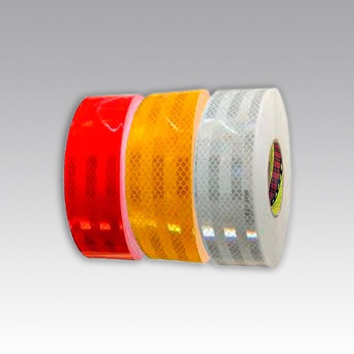 Cinta Reflectiva 3m Original Bicolor Rojo-blanco