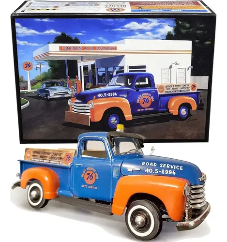 AMT Chevy Pickup 1950 1:25 - Kit Maquette AMT1076 Avec Autocollants Union 76, Rétro