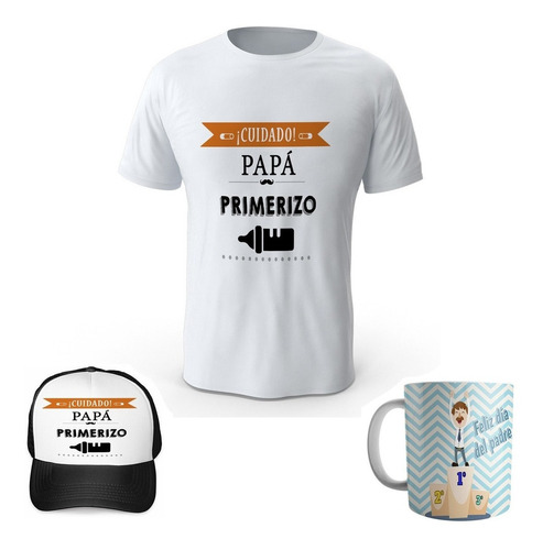 Combo Camiseta Mas Gorra Mas Mug Dia Del Padre R5