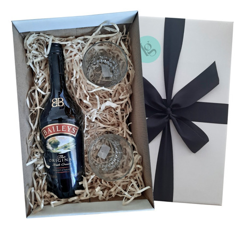 Licor Baileys Irish Cream Box Regalo Caja Empresarial Cumple