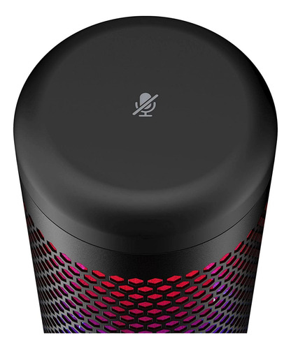 Microfone condensador USB Hyperx Quadcast S Rgb para PC e companhia