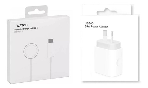 Combo Cargador Foxconn Original Para Apple Watch Blanco