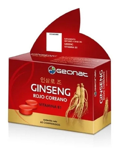 Ginseng Rojo Coreano (60 Comp) Geonat Energía Vital - Dw