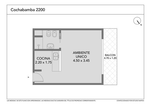 Departamento Monoambiente En Venta En San Martín Centro Apto Profesional
