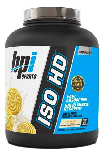 Proteína Iso Hd Bpi Sports 69 Servicios Vainilla Cookie