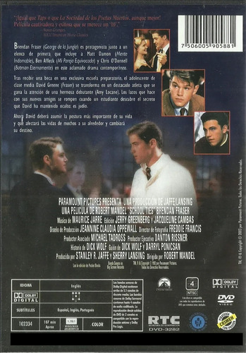 Película Dvd Código De Honor Brendan Fraser Nuevo Original