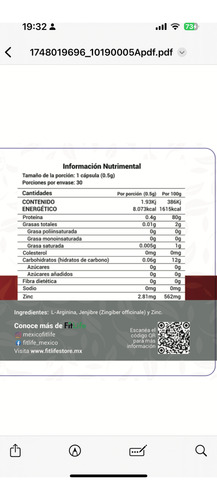 Ero-nex Fitlife Salud De La Prostata | 120 Cáps - 2 Meses Sin Sabor