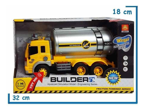 Camion Sisterna C/luz Y Sonido Juguete Personaje Constructor