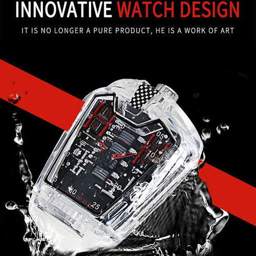 Relojes De Cuarzo Impermeables De Moda Kimsdun Para Hombre Color de la correa Negro