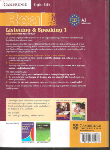 Real Listening & Speaking 1 With Answers & Audio Cd - C.e.s 