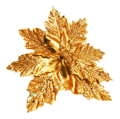 Flor 25cm Oro Arbol De Navidad Adornos Decoracion