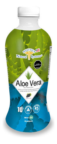 Aloe Vera Liquido Fibra Prebiótica 32oz Natural Systems