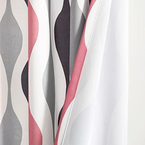 Lush Decor Panel De Cortina Para Ventana Mid Century Geo Con