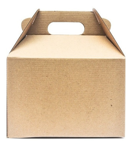 10 Caja Boxlunch Grande Micro Kraft