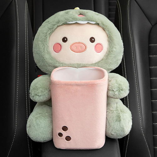 Caja De Pañuelos De Felpa Suave Para Coche, Bote Dinosaurio
