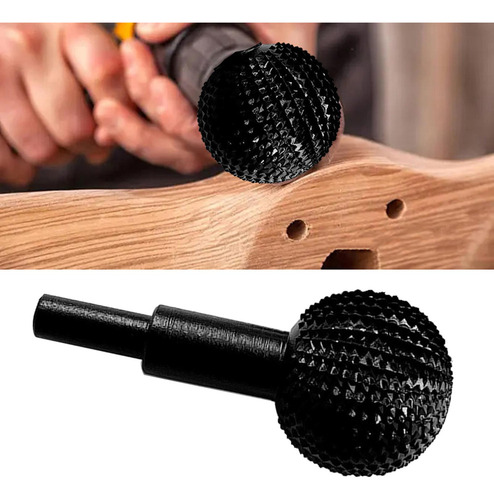 W Fresa Rotativa Con Cabezal De Molienda, Esférica, Negro