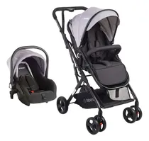 Comprar Coche Paseo Bebesit Travel System Vox 3en1 + Cubrecuerpo Color Gris Chasis Negro