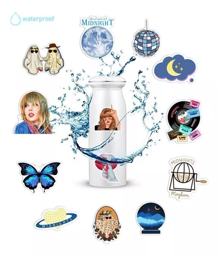 Paquete de pegatinas Taylor Swift (50 piezas), juego de pegatinas de  hidroflasco para botellas de agua, teléfono