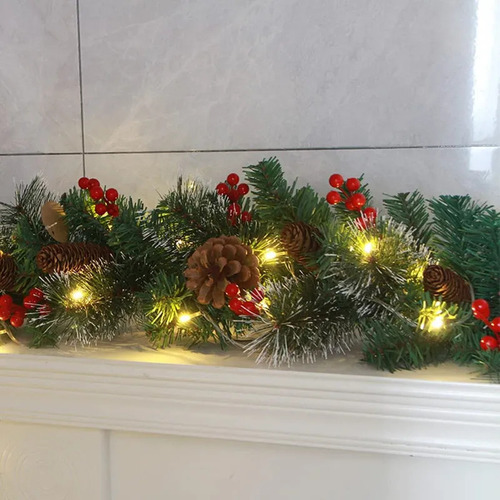 Decoración De Guirnalda Navideña Con 50 Luces Led, Guirnalda