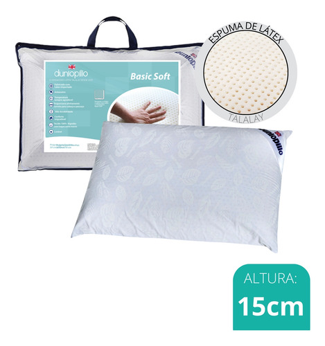 Travesseiro Dunlopillo Basic Soft - 100% Látex - Macio