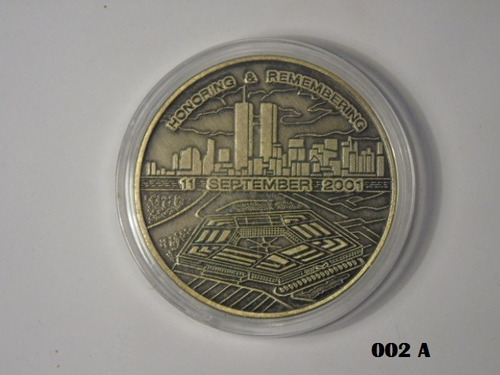 Medalla Conmemorativa Mártires 9/11 Usa Bomberos