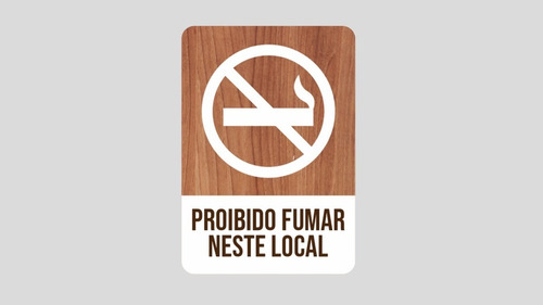50 Placas 7x10 Sinalização Proibido Fumar Neste Local