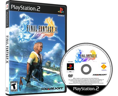 Jogo Final Fantasy X Legendado - Ps2 Midia Fisica