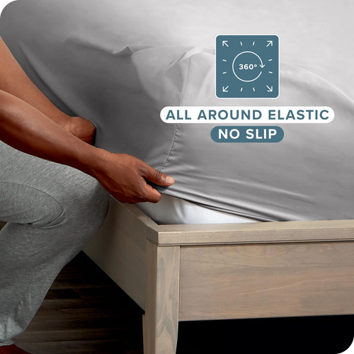 Conjunto De 5 Sábanas Ajustables Para Cama Individual Extra