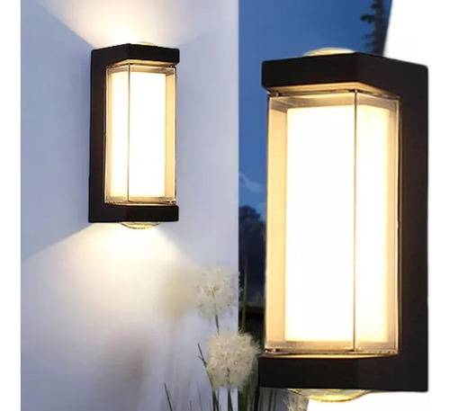 Lámpara De Pared Moderno Led Impermeable Para Exteriores