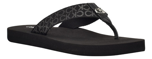 Sandalias Calvin Klein Original Negra Comodas Casuales Mujer