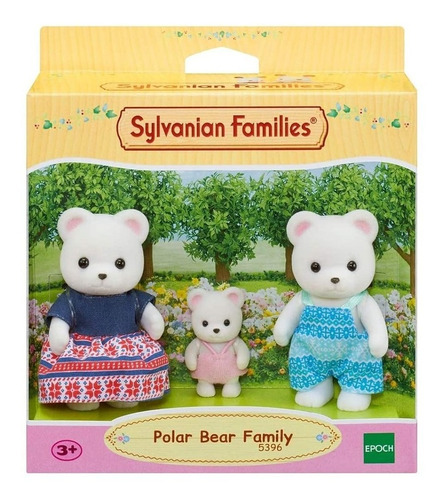 Sylvanian Families Mamá Osa Papá Oso Y Bebe Osa Polar Bear