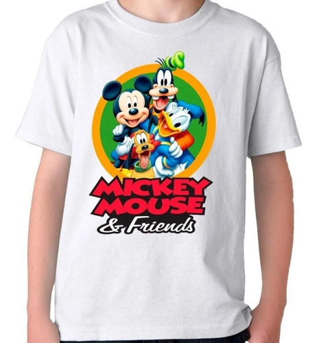  Remera Camiseta Algodón Mickey Mouse En Varios Colores